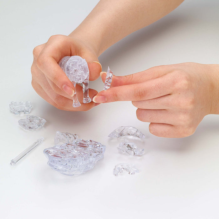 BEVERLY Crystal 3D Puzzle 485902 Wolf Silver 37 Pieces- Japan Figure Store - #1 Bring To You The Best Japanese Goods
