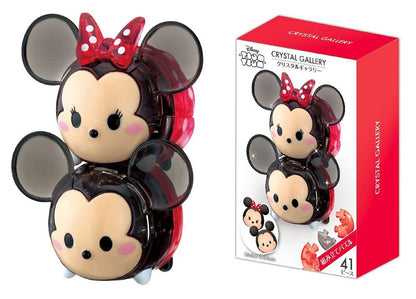 Hanayama Crystal Gallery 3D Puzzle Tsumutsumu Mickey & Minnie 41 Pieces Japanese 3D Puzzle Figure- Japan Figure Store - #1 Bring To You The Best Japanese Goods