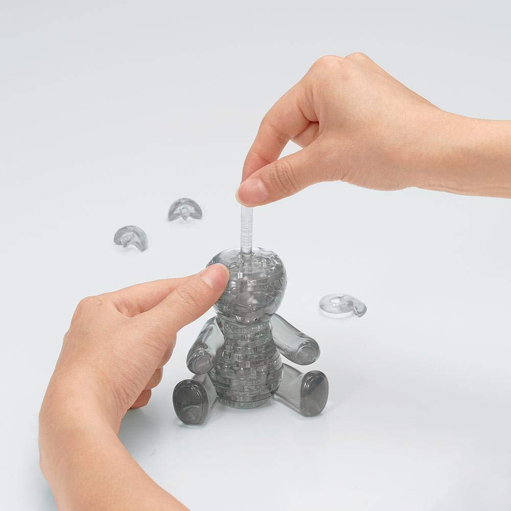 BEVERLY Crystal 3D Puzzle 50253 Teddy Bear Black 41 Pieces- Japan Figure Store - #1 Bring To You The Best Japanese Goods
