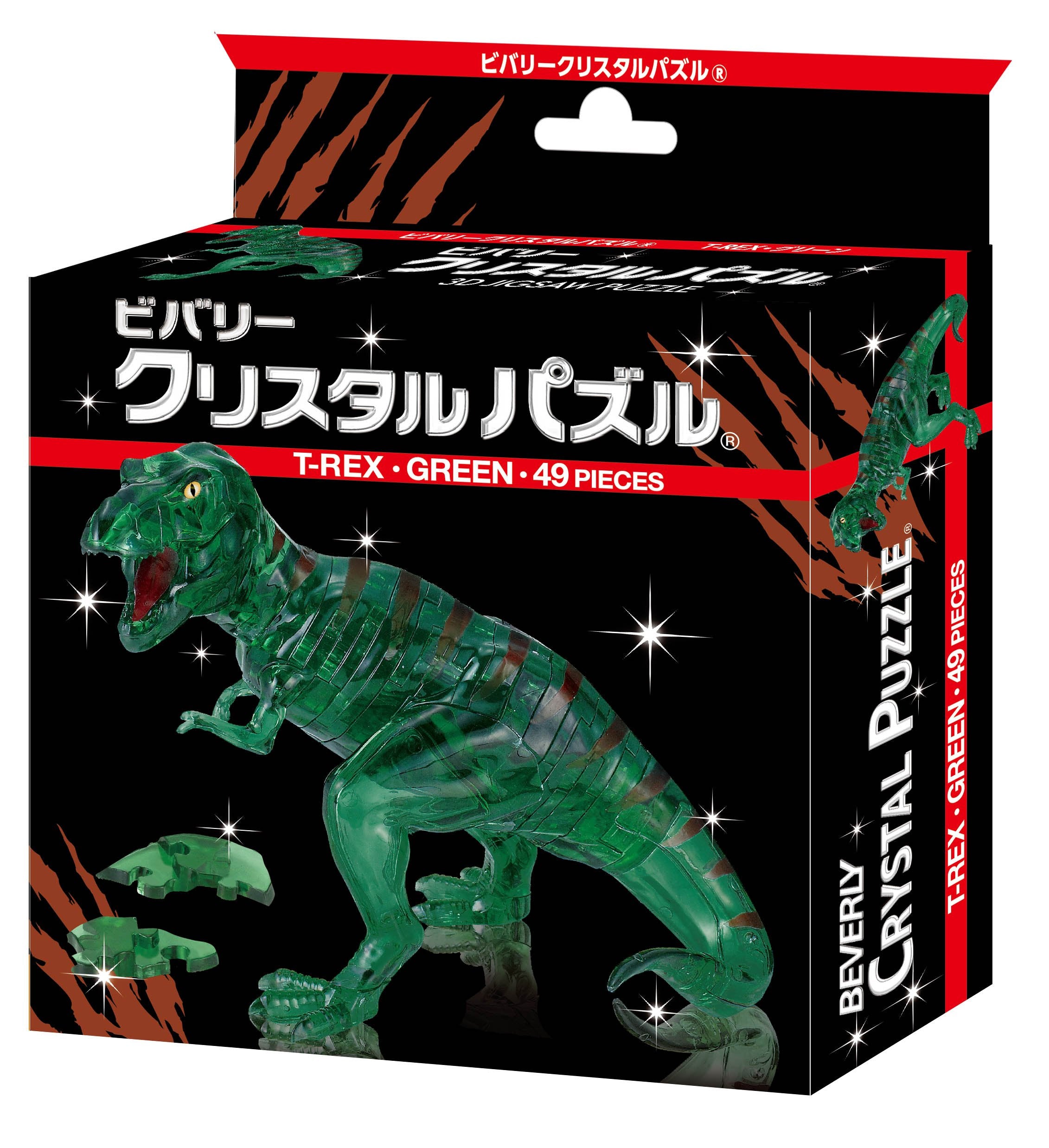 BEVERLY Crystal 3D Puzzle 486442 T-Rex Green- Japan Figure Store - #1 Bring To You The Best Japanese Goods