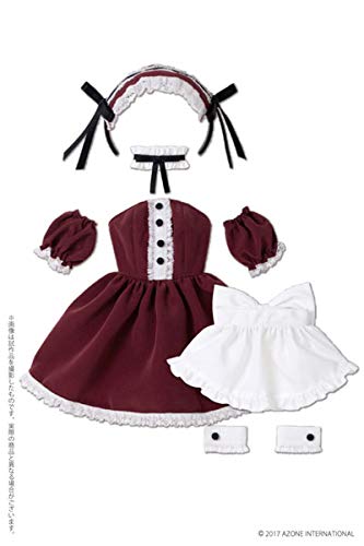 50 Collection Fao090 [For 48/50Cm Dolls] Azo2 Lolita Maid Dress Set Bordeaux- Japan Figure Store - #1 Bring To You The Best Japanese Goods