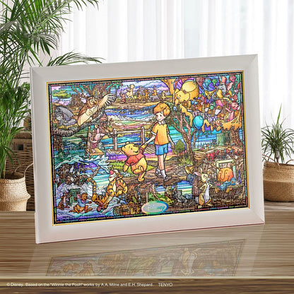 TENYO Dsg500-628 Jigsaw Puzzle Disney Winnie The Pooh Story Stained Art 500 S-Pieces- Japan Figure Store - #1 Bring To You The Best Japanese Goods