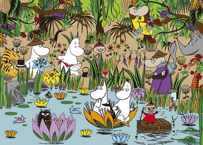 Yanoman 500Pc Jigsaw Puzzle Moomin Jungle Moominvalley Japan (38X53Cm)- Japan Figure Store - #1 Bring To You The Best Japanese Goods