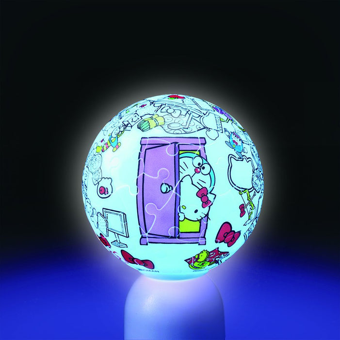 YANOMAN 3D Led Lantern Puzzle 2003-455 Doraemon & Hello Kitty 60 Pieces- Japan Figure Store - #1 Bring To You The Best Japanese Goods