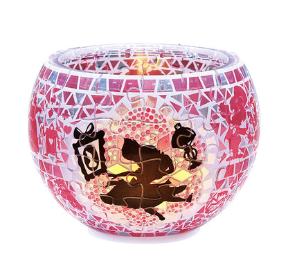 YANOMAN 2201-62 3D Led Lamp Shade Puzzle Disney Alice In Wonderland Glass Mosaic Pattern 80 Pieces- Japan Figure Store - #1 Bring To You The Best Japanese Goods