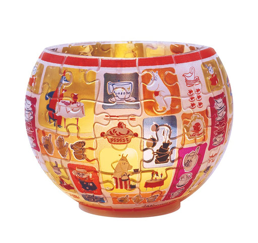 YANOMAN 2201-58 3D Led Lamp Shade Puzzle Glass Mosaic Moomin Mama'S Treat 80 Pieces- Japan Figure Store - #1 Bring To You The Best Japanese Goods
