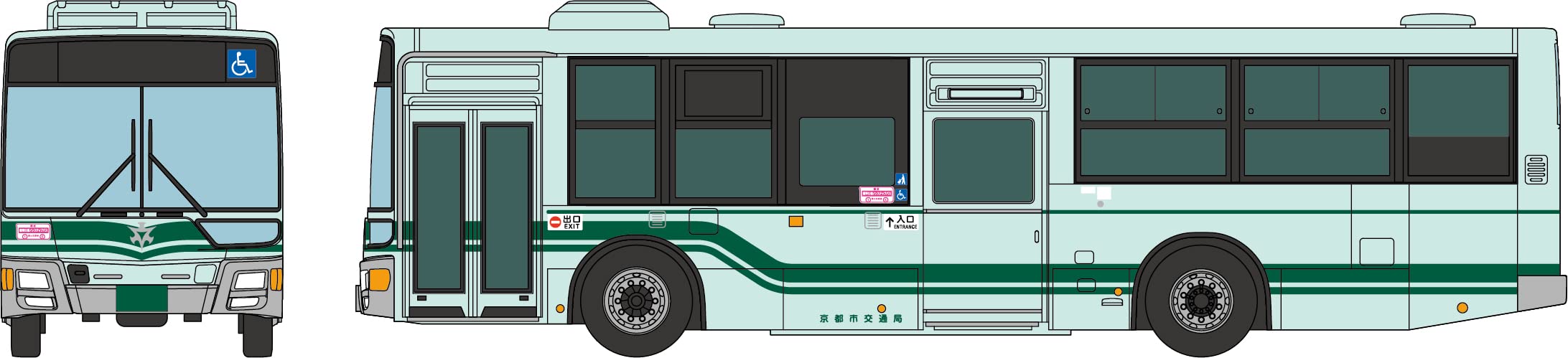 TOMYTEC The Bus Collection Jb059-2 Kyoto Municipal Transportation Bureau Kyoto N Scale- Japan Figure Store - #1 Bring To You The Best Japanese Goods