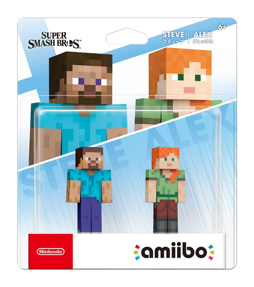 Nintendo Amiibo Steve And Alex Super Smash Bros. Series Japanese 3D Models Figure Toys- Japan Figure Store - #1 Bring To You The Best Japanese Goods