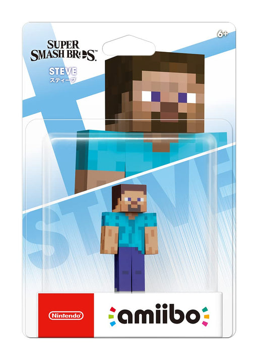 Nintendo Amiibo Steve Super Smash Bros. Series Japanese 3D Figures Character Figure Toys- Japan Figure Store - #1 Bring To You The Best Japanese Goods