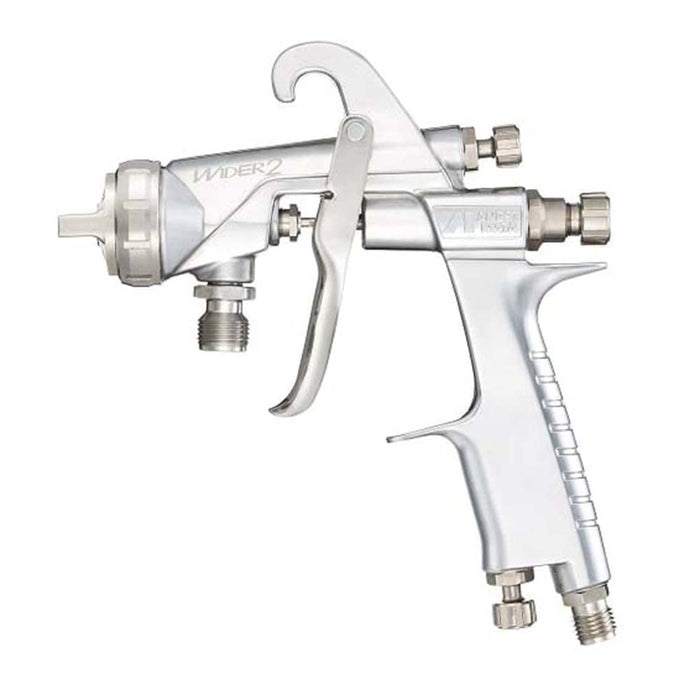 Anest Iwata Wider Gun Series Suction Spray Gun Caliber Φ2.5Mm Wider2-25W1S Silver- Japan Figure Store - #1 Bring To You The Best Japanese Goods