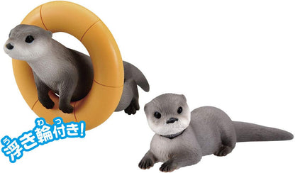 TAKARA TOMY Ania As-15 Animal Adventure Eurasian Otter Floating Version- Japan Figure Store - #1 Bring To You The Best Japanese Goods