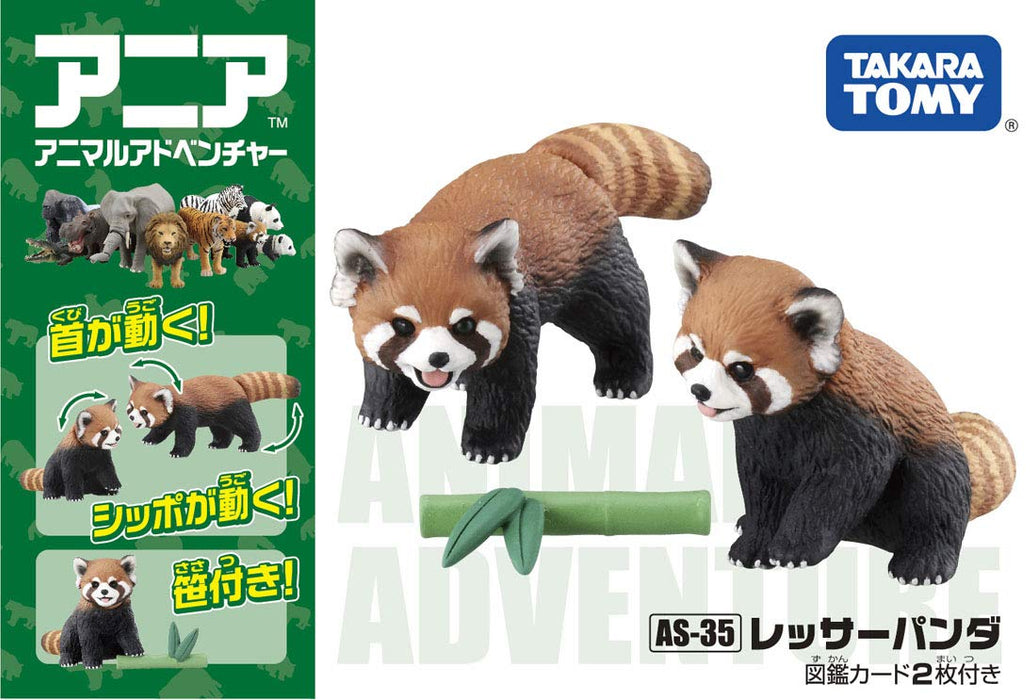 TAKARA TOMY As-35 Animal Adventure Red Panda Figure- Japan Figure Store - #1 Bring To You The Best Japanese Goods