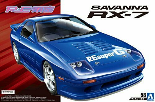 Aoshima 1/24 Re Amemiya Fd3s Rx-7 '89 Mazda Plastic Model Kit