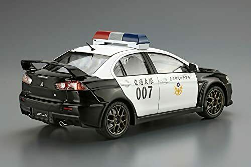 Aoshima 1/24 Sp Mitsubishi Cz4a Lancer Evolution X Police Car 2007 Model Kit