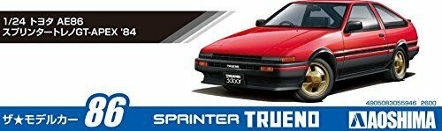 Aoshima 1/24 Toyota Ae86 Sprinter Trueno Gt-apex '84 Plastic Model Kit