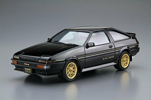 Aoshima 1/24 Toyota Ae86 Sprinter Trueno Gt-apex Black Limited '86 Model Kit