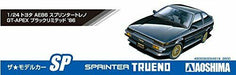 Aoshima 1/24 Toyota Ae86 Sprinter Trueno Gt-apex Black Limited '86 Model Kit