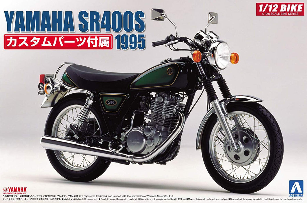 AOSHIMA 51665 Bike 11 Yamaha Sr400S With Custom Parts 1/12 Scale 4905083051665- Japan Figure Store - #1 Bring To You The Best Japanese Goods