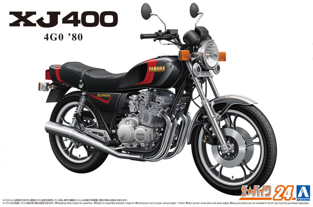 AOSHIMA Bike 1/12 Yamaha 4G0 Xj400 '80 Plastic Model- Japan Figure Store - #1 Bring To You The Best Japanese Goods