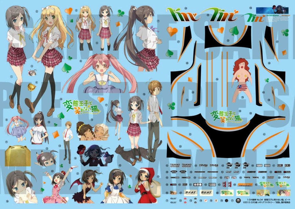 Aoshima Bunka Kyozai 1/24 Itasha Series No.34 The Perverted Prince And The Non-Smiling Cat. Beat- Japan Figure Store - #1 Bring To You The Best Japanese Goods
