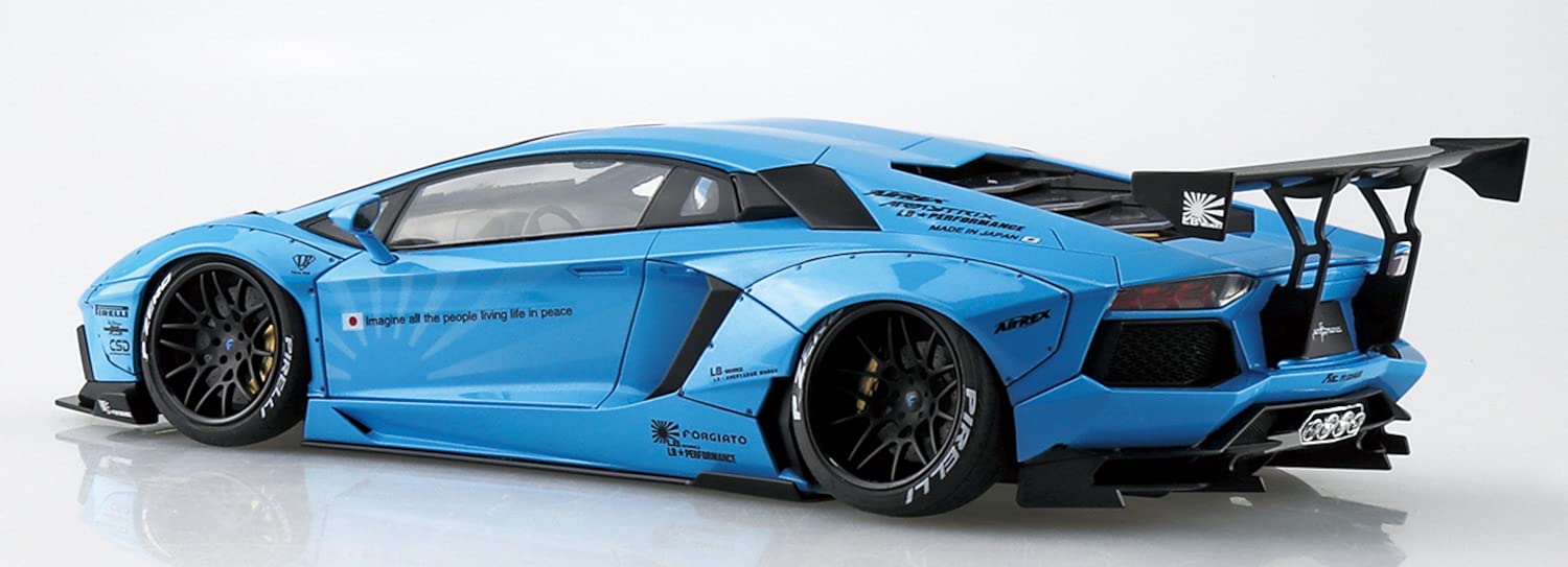 AOSHIMA Liberty Walk 1/24 No.16 Lamborghini Aventador Plastic Model- Japan Figure Store - #1 Bring To You The Best Japanese Goods