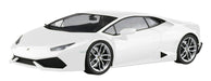 Aoshima 1/24 Pre-Painted No.4-A '14 Lamborghini Huracan White Plastic Model- Japan Figure Store - #1 Bring To You The Best Japanese Goods