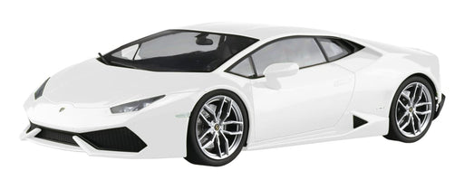 Aoshima 1/24 Pre-Painted No.4-A '14 Lamborghini Huracan White Plastic Model- Japan Figure Store - #1 Bring To You The Best Japanese Goods