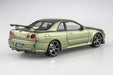 Aoshima 1/24 Nissan Bnr34 Skyline Gt-R V Spec Ii '00 Millennium Jade Pre-Painted Plastic Model- Japan Figure Store - #1 Bring To You The Best Japanese Goods