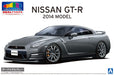 AOSHIMA Pre-Painted 1/24 Nissan R35 Gt-R '14 Dark Metal Gray Plastic Model- Japan Figure Store - #1 Bring To You The Best Japanese Goods