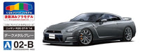 AOSHIMA Pre-Painted 1/24 Nissan R35 Gt-R '14 Dark Metal Gray Plastic Model- Japan Figure Store - #1 Bring To You The Best Japanese Goods