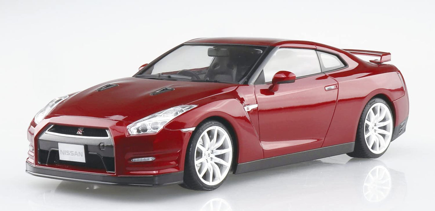 AOSHIMA Pre-Painted 1/24 Nissan R35 Gt-R '14 Gold Flake Red Pearl Plastic Model- Japan Figure Store - #1 Bring To You The Best Japanese Goods