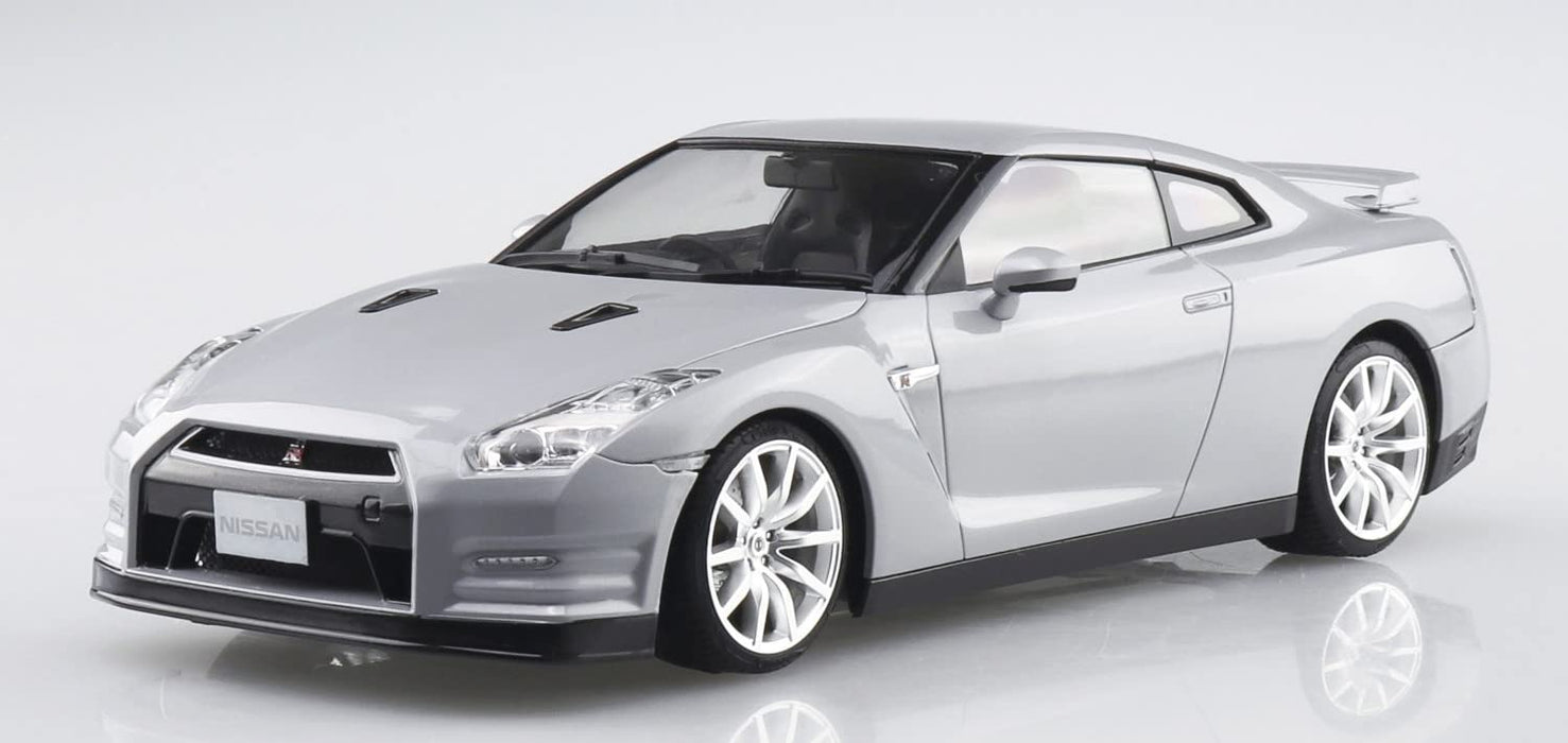 AOSHIMA Pre-Painted 1/24 Nissan R35 Gt-R '14 Ultimate Metal Silver Plastic Model- Japan Figure Store - #1 Bring To You The Best Japanese Goods