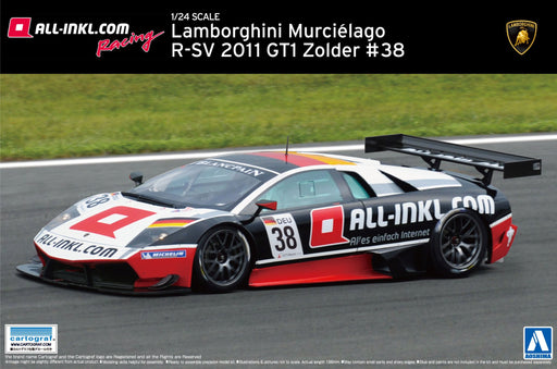 AOSHIMA 07143 Lamborghini Murcielago R-Sv 2011 Gt1 Zolder #38 1/24 Scale Kit- Japan Figure Store - #1 Bring To You The Best Japanese Goods