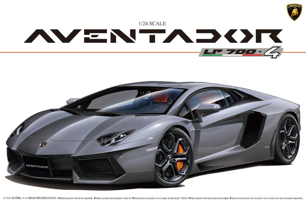 AOSHIMA 01424 Lamborghini Aventador Lp700-4 1/24 Scale Kit- Japan Figure Store - #1 Bring To You The Best Japanese Goods