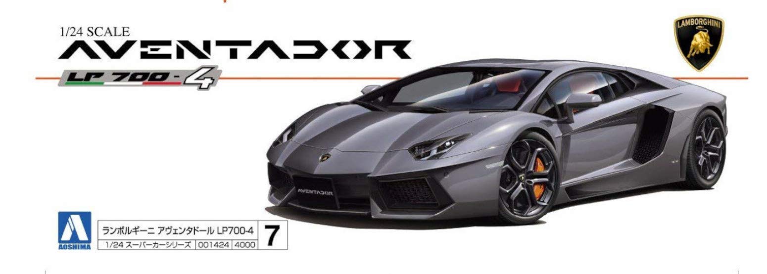 AOSHIMA 01424 Lamborghini Aventador Lp700-4 1/24 Scale Kit- Japan Figure Store - #1 Bring To You The Best Japanese Goods