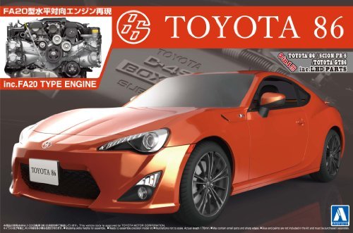 AOSHIMA 07600 Toyota 86 With Fa20 Type Engine Inc. Lhd Parts 1/24 Scale Kit- Japan Figure Store - #1 Bring To You The Best Japanese Goods