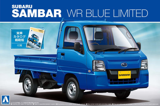 Aoshima 07402 Subaru Sambar Wr Blue Limited 1/24 Japanese Plastic Scale Trucks- Japan Figure Store - #1 Bring To You The Best Japanese Goods