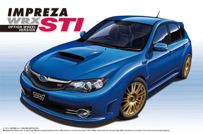 AOSHIMA - 49747 Subaru Impreza Wrx Sti 2007 Option Wheel Version 1/24 Scale Kit- Japan Figure Store - #1 Bring To You The Best Japanese Goods