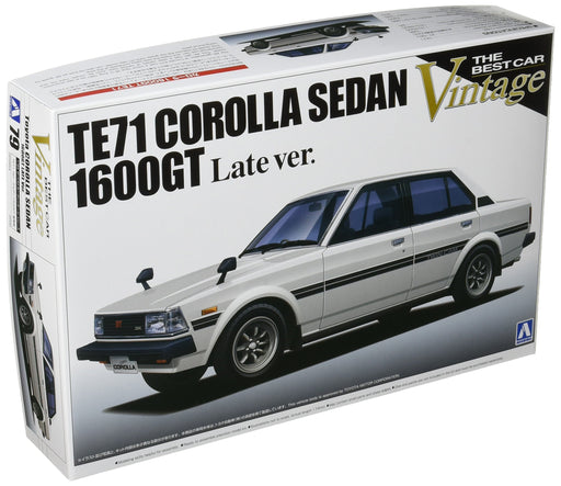 AOSHIMA 25864 Te71 Toyota Corolla Sedan 1600Gt Late Version 1/24 Scale Kit- Japan Figure Store - #1 Bring To You The Best Japanese Goods