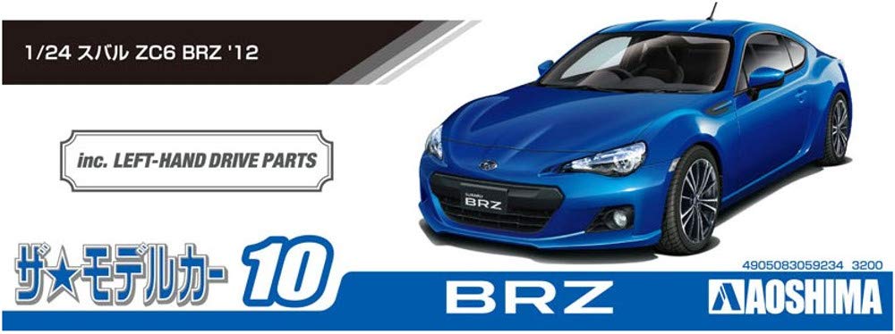 AOSHIMA 59234 The Model Car 010 Subaru Zc6 Brz '12 1/24 Scale Kit- Japan Figure Store - #1 Bring To You The Best Japanese Goods