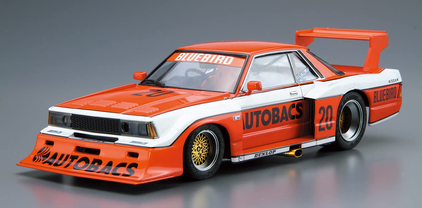 AOSHIMA The Model Car 1/24 Nissan Ky910 Bluebird Super Silhouette '83 Plastic Model- Japan Figure Store - #1 Bring To You The Best Japanese Goods