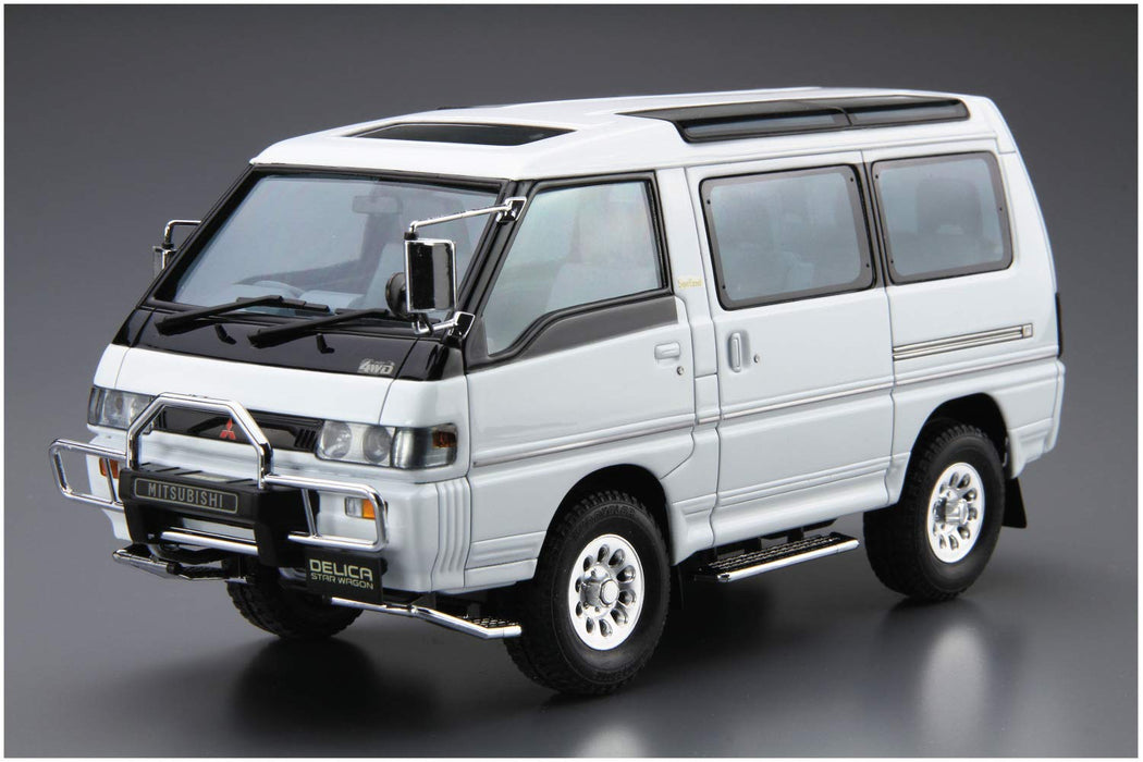 AOSHIMA 52334 The Model Car 27 Mitsubishi P35W Delica Star Wagon '91 1/24 Scale Kit- Japan Figure Store - #1 Bring To You The Best Japanese Goods