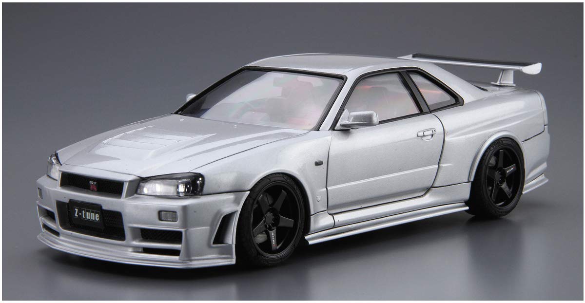 AOSHIMA The Model Car 1/24 Nismo Bnr34 Skyline Gt-R Z-Tune '04 Plastic Model- Japan Figure Store - #1 Bring To You The Best Japanese Goods