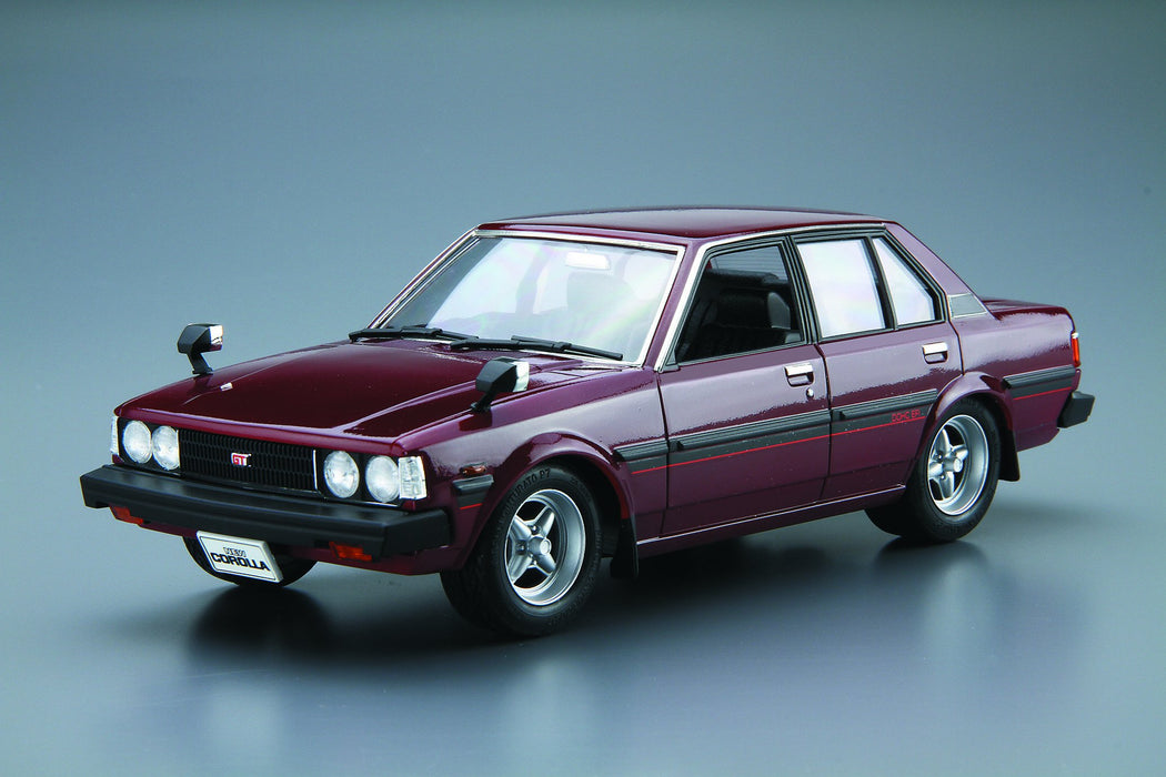 AOSHIMA 53454 The Model Car 44 Toyota E70 Corolla Sedan Gt/Dx 1979 1/24 Scale- Japan Figure Store - #1 Bring To You The Best Japanese Goods