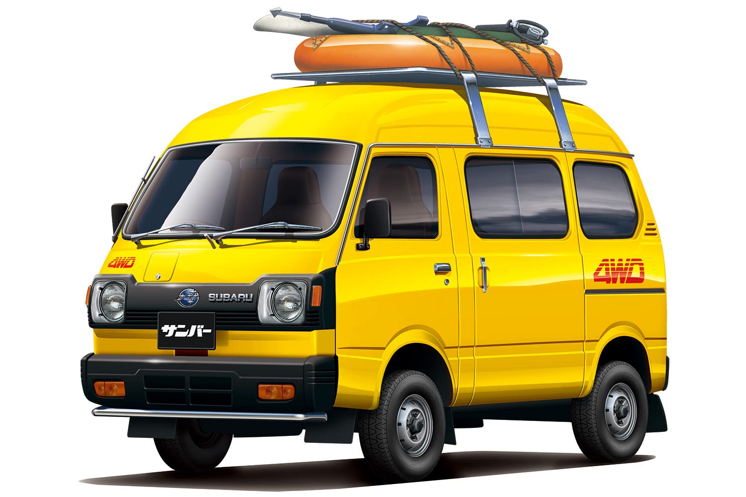 AOSHIMA The Model Car 1/24 Subaru Tt1 Sambar High-Roof 4Wd '80 Plastic Model- Japan Figure Store - #1 Bring To You The Best Japanese Goods