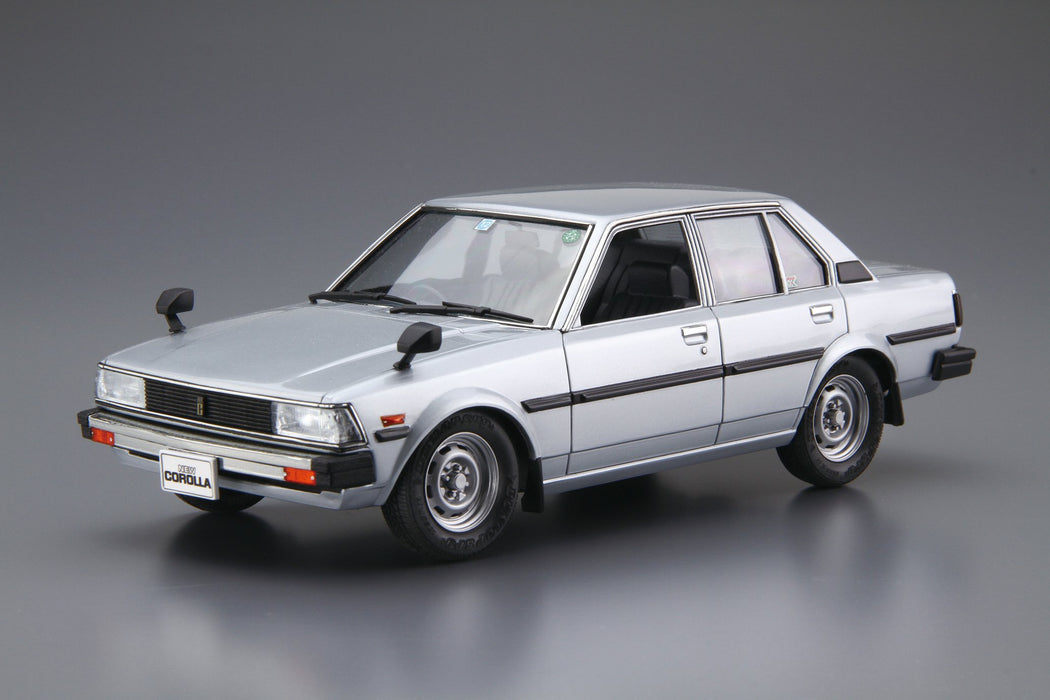Aoshima Bunka Kyozai 1/24 The Model Car Series No.71 Toyota E70 Corolla Sedan Gt/Dx 1981 Plastic Model- Japan Figure Store - #1 Bring To You The Best Japanese Goods