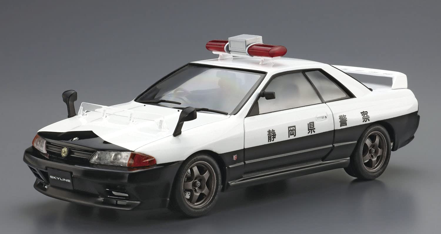 AOSHIMA The Patrol Car 1/24 No.4 Nissan Bnr32 Skyline Gt-R '91Plastic Model- Japan Figure Store - #1 Bring To You The Best Japanese Goods