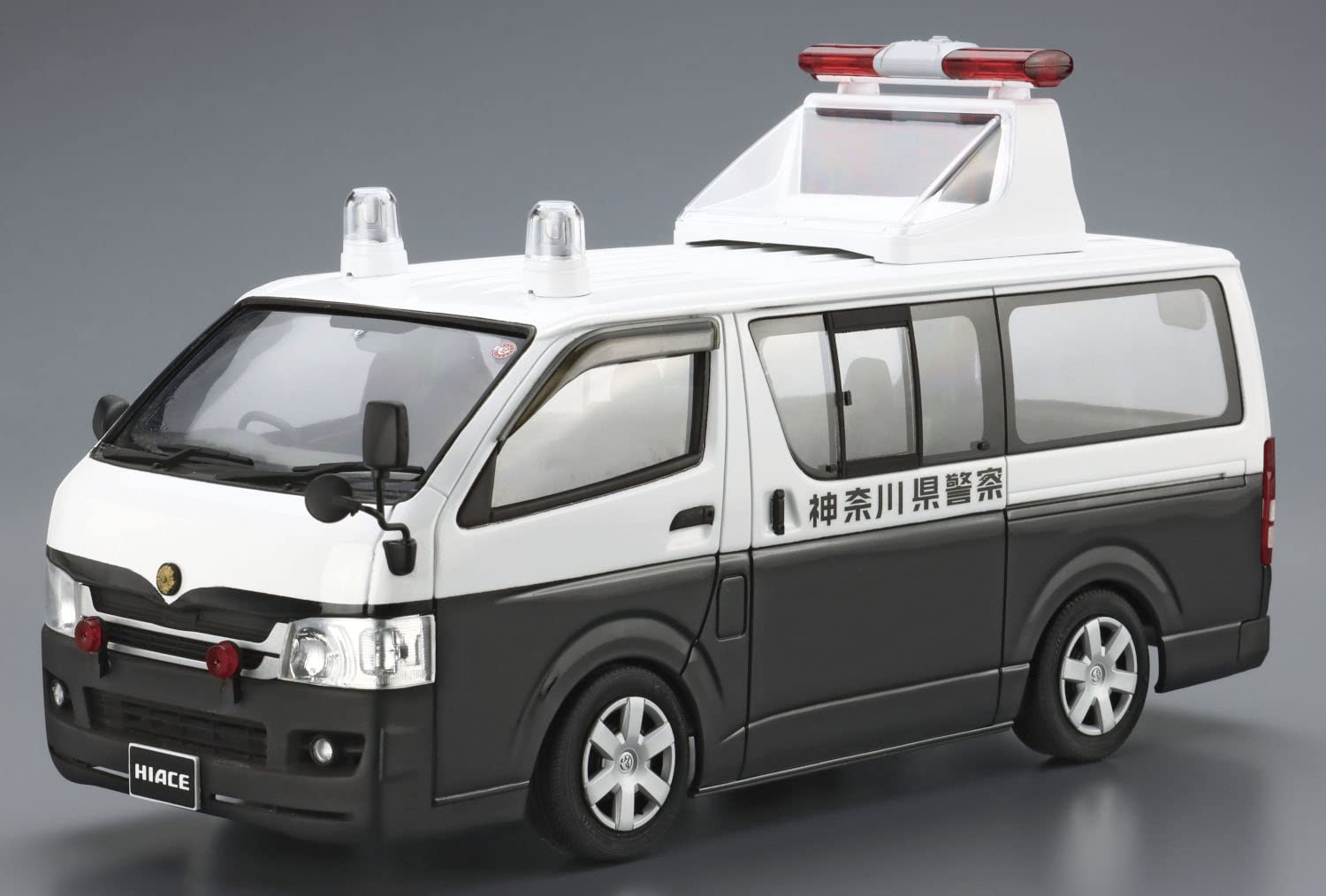 AOSHIMA The Patrol Car 1/24 No.5 Toyota Trh200V Hiace Traffic Accident Handling Vehicle / Area Inspection Vehicle `07 Plastic Model- Japan Figure Store - #1 Bring To You The Best Japanese Goods