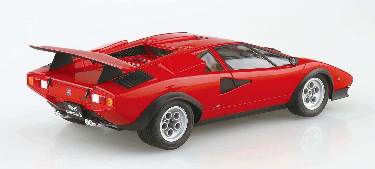 AOSHIMA The Super Car No.16 1/24 '75 Wolf Countach Ver.1 Plastic Model- Japan Figure Store - #1 Bring To You The Best Japanese Goods