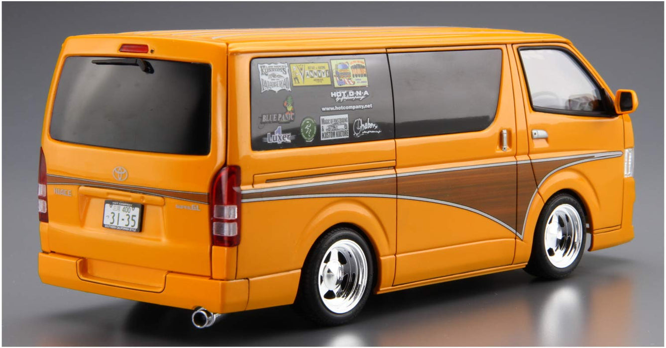 AOSHIMA 59487 Tuned Car No.11 Hot Company Trh200V Hiace '12 Toyota 1/24 Scale Kit- Japan Figure Store - #1 Bring To You The Best Japanese Goods